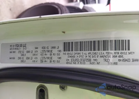 2015 Ram 2500 Slt from USA, damaged, VIN 3C6UR5DL3FG672588